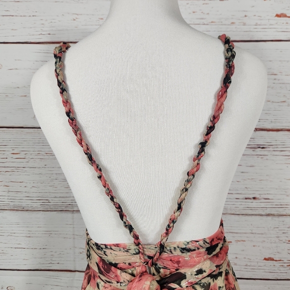 ASTR the Label Eartha Tiered Floral Open Back Long Maxi Dress XS - Picture 7 of 9